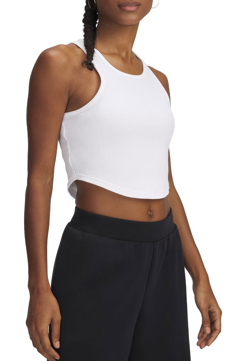 Linne Under Armour Under Armour UA Rival Rib Tank Top Vit | 1389798-100