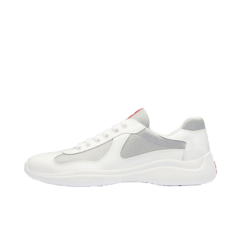 Sneakers och skor Prada Americas Cup White Silver Red Vit | 4E3400_ASZ_F0J36