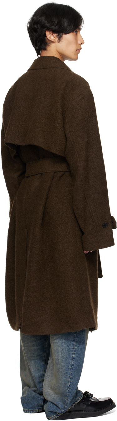 Rockar Andersson Bell Andersson Bell Mattia Shaggy Wool Robe Coat Brun | awa714m, 2