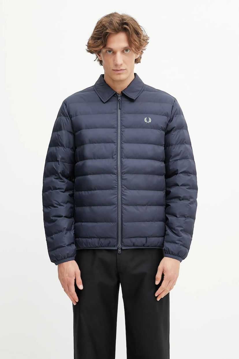 Pufferjacka Fred Perry Fred Perry J1301 Puffer Jacket Mörkblå | J1301