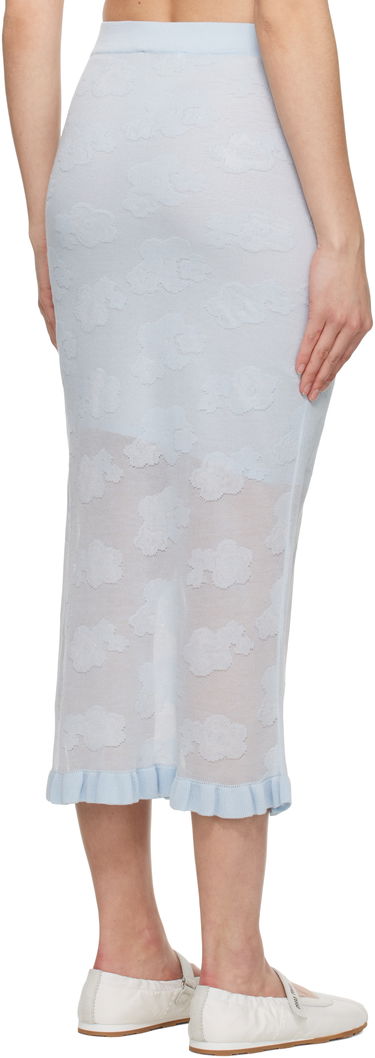 Kjol Cecilie Bahnsen Cecilie Bahnsen Pegonia Midi Knit Skirt Blå | 1.25KNI50005 PEGONIA SKIRT, 2