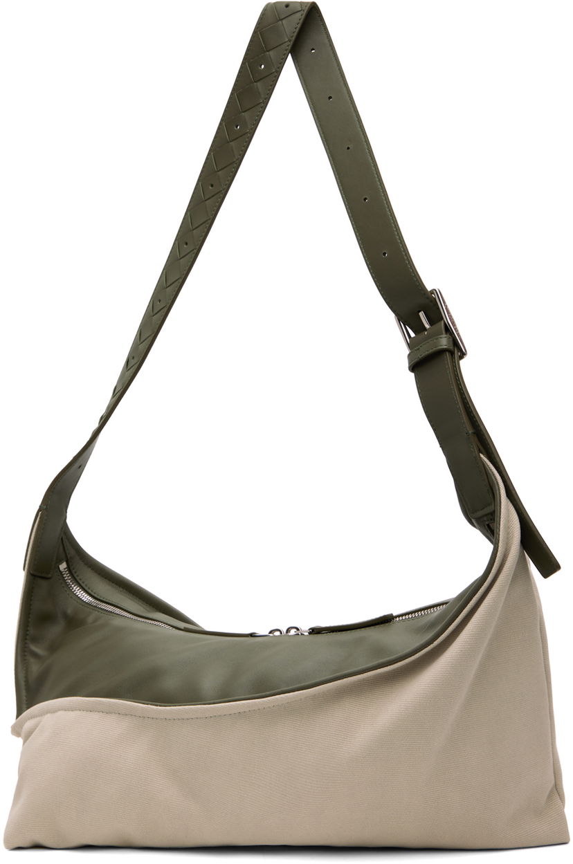 Axelväska Bottega Veneta Bottega Veneta Small Zigzag Shoulder Bag Grön | 787117V44I3