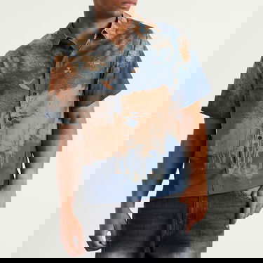 Skjorta Dime Dime Day Off Short Sleeve Shirt Blå | DIMESU255-PEA, 2