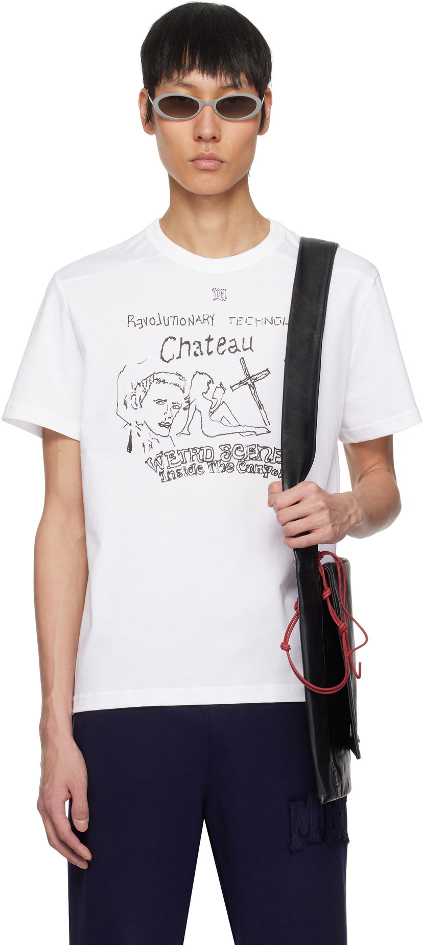T-shirt MISBHV MISBHV 'Weird Scenes' T-Shirt Vit | 250M114