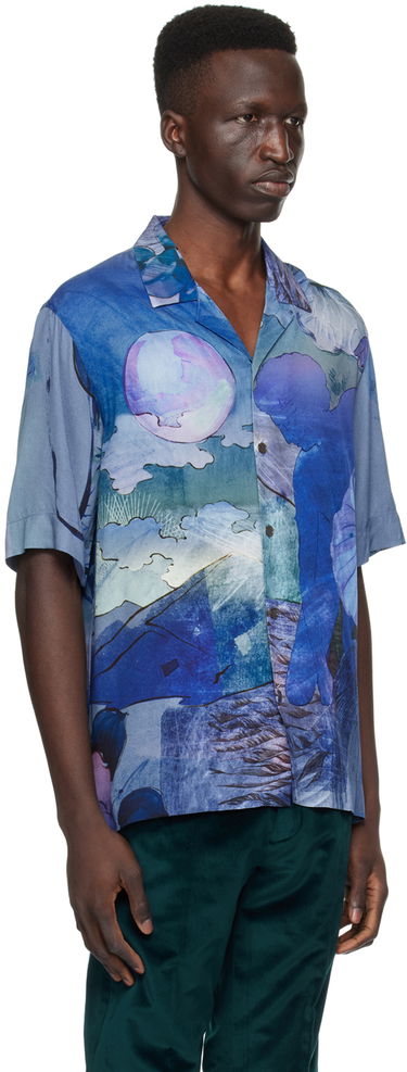 Skjorta Paul Smith Paul Smith Graphic Print Shirt Blå | M1R-905U-M02250-47, 1