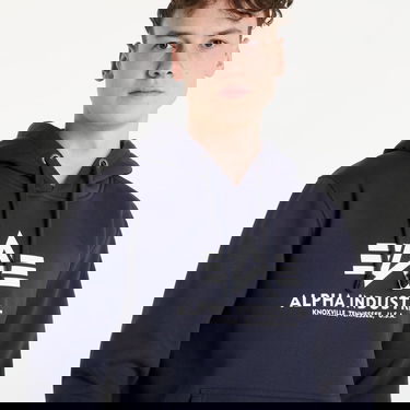 Sweatshirt Alpha Industries Basic Hoodie Mörkblå | 178312-02, 2