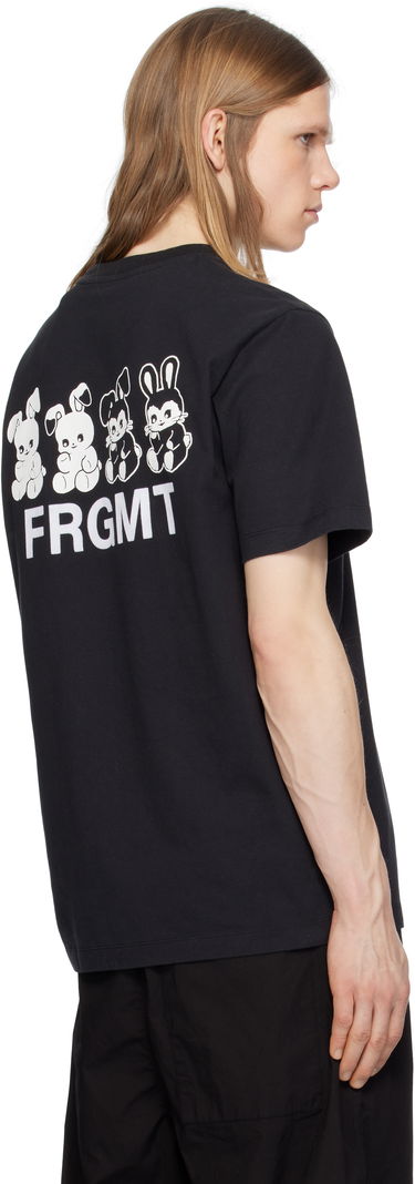 T-shirt Moncler Moncler Genius x FRGMT Hiroshi Fujiwara Cartoon Logo T-Shirt Svart | K109U8C00004M3265, 2