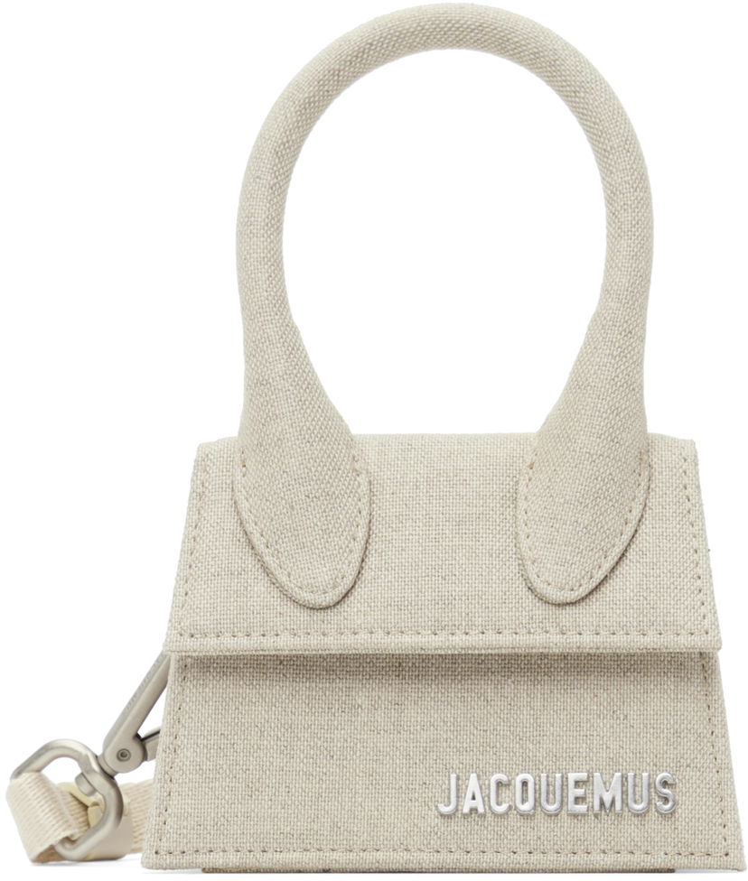 Handväska Jacquemus Le Papier Le Chiquito Mini Top Handle Bag Beige | 22H216BA001-3071