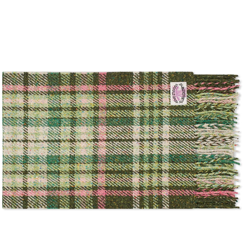 Halsduk Acne Studios Volano Check Scarf Grön | CA0325-AB8