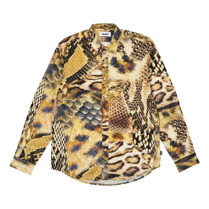 Skjorta Palace Animal Print Shirt Gul | P25SHT008, 0