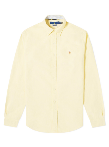 Skjorta Polo by Ralph Lauren Slim Fit Button Down Oxford Gul | 710792161004