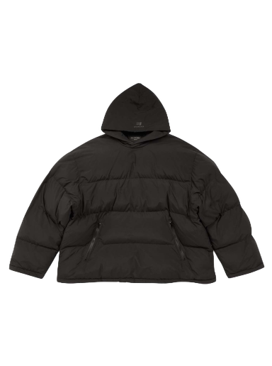 Pufferjacka Balenciaga Sporty B Pull-Over Puffer Jacket Svart | 720156 TNO45 1000