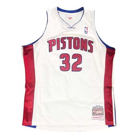 Jersey Mitchell & Ness Mitchell & Ness Pistons Basketball Jersey Vit | SMJYGS18165-DPIWHITRHM03