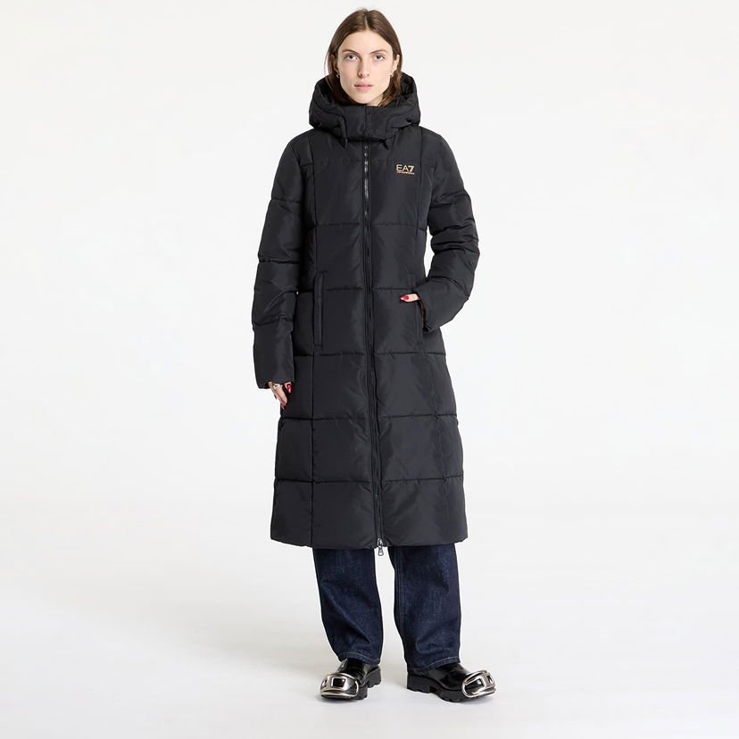 Rockar Emporio Armani Long Padded Coat Svart | 6DTL01TN8AZ0210
