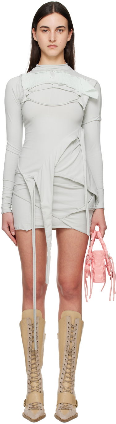 Klä Ottolinger Ottolinger Deconstructed Longsleeve Minidress Grå | 11550141501, 0