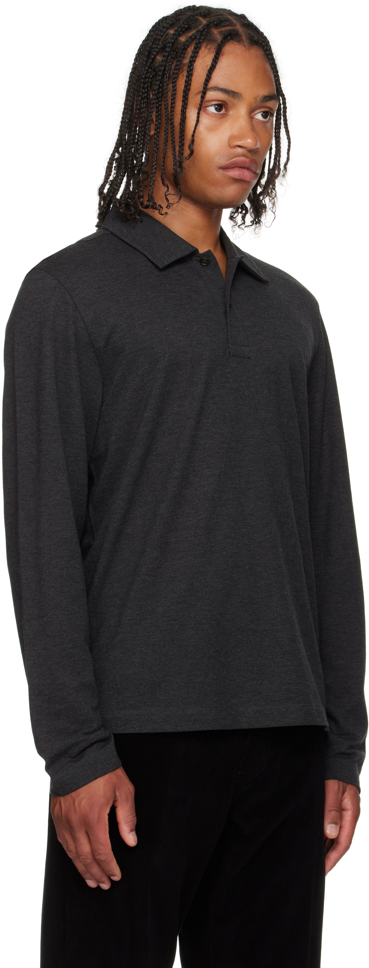 Polotröja FERRAGAMO Ferragamo Long Sleeve Polo Grå | 786358, 1