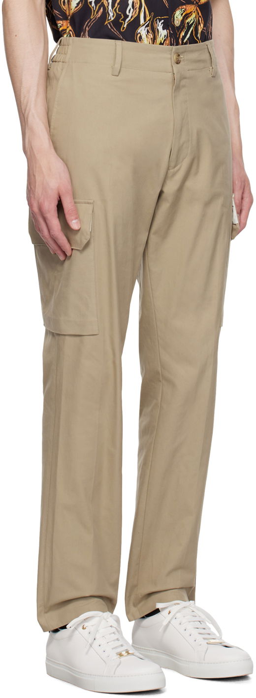 Cargo byxor Paul Smith Paul Smith Cargo Pants with Elasticized Waistband Beige | M1R-417Y-L01314, 1