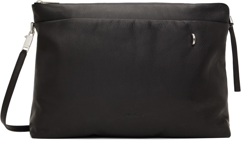 Handväska Rick Owens Rick Owens Hollywood Big Adri Leather Pouch Svart | RA01E0626 LCN