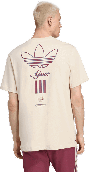 T-shirt adidas Performance Ajax Amsterdam Terrace Icons T-Shirt Beige | JM7353, 1