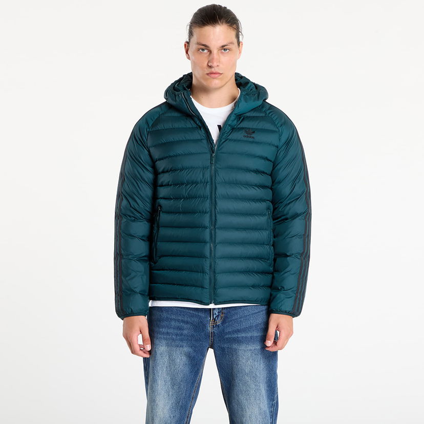 Pufferjacka adidas Originals Adidas Synthetic Hooded Jacket Grön | JX4116
