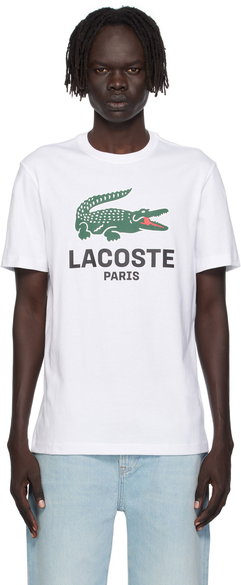T-shirt Lacoste Lacoste Croc Originals T-Shirt Vit | TH5634_001