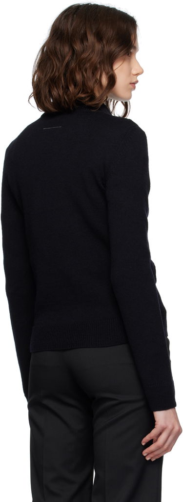 Sweater Maison Margiela MM6 Maison Margiela Wool Knit Sweater Svart | S52HL0044 M13139, 2