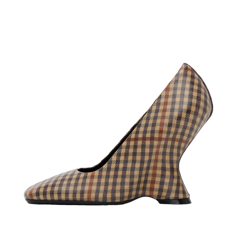 Sneakers och skor Dries Van Noten Leather Wedge Heels Beige | WS242-1412-558