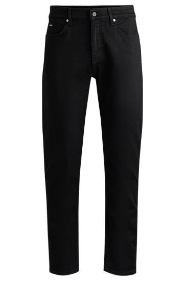 Jeans BOSS Maine Regular Fit Italian Denim Jeans Svart | 50520810