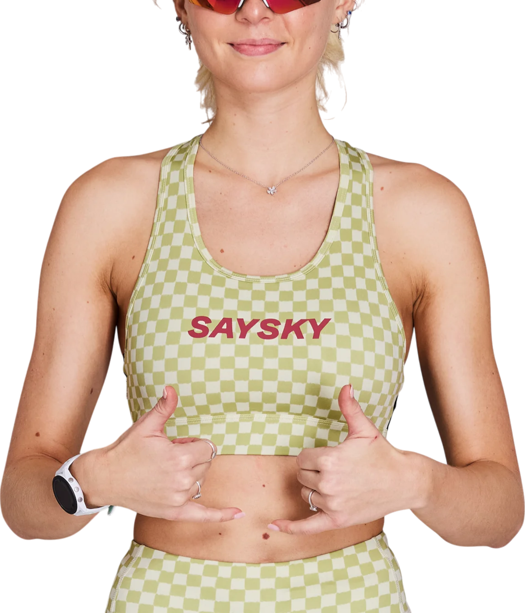 Behå Saysky Saysky Checker Combat Sports Bra Grön | nwrsb30c1034, 0