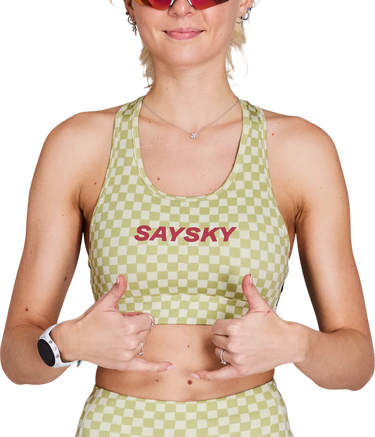 Behå Saysky Saysky Checker Combat Sports Bra Grön | nwrsb30c1034, 0