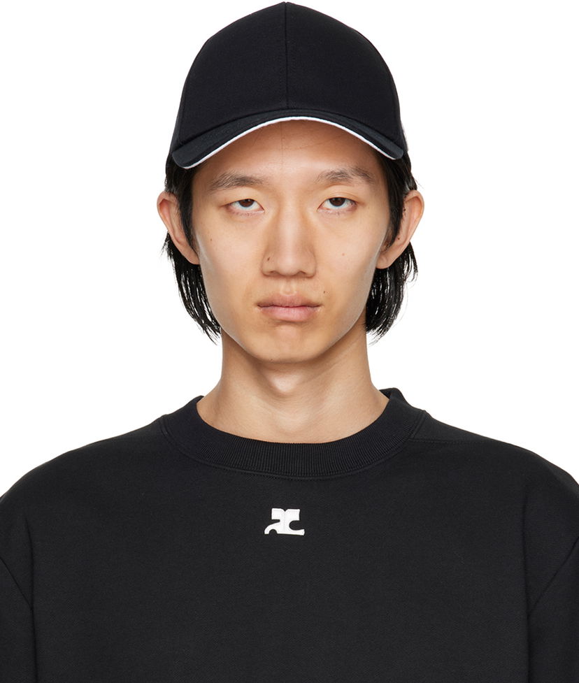 Keps Courrèges Designer Classic Cap Svart | 123ACT002CO0024