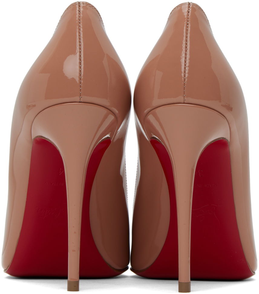 Smycke Christian Louboutin Christian Louboutin Kate 100 Patent Leather Pumps Beige | 3191411, 1