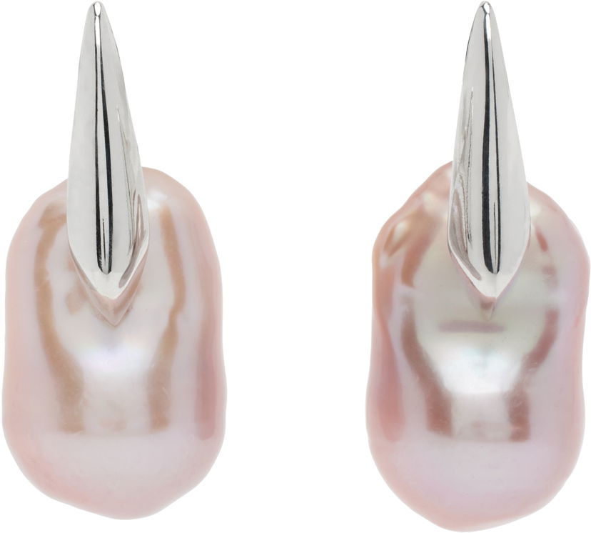 Örhängen Bottega Veneta Small Pearl Earrings Rosa | 814916 V721C