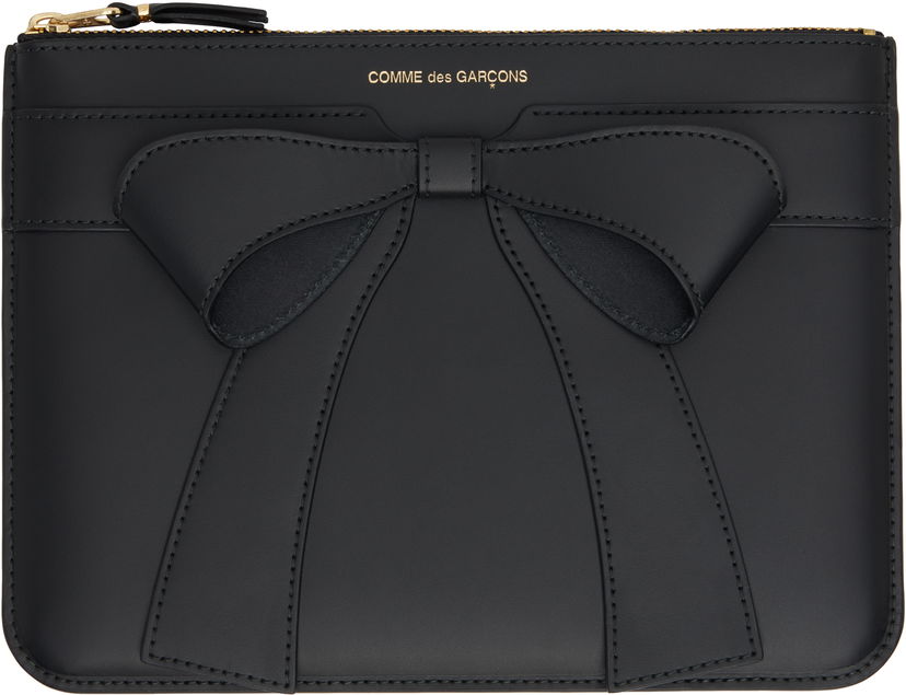 Plånbok Comme des Garçons COMME des GARÇONS Big Bow Pouch Svart | SA5100BB