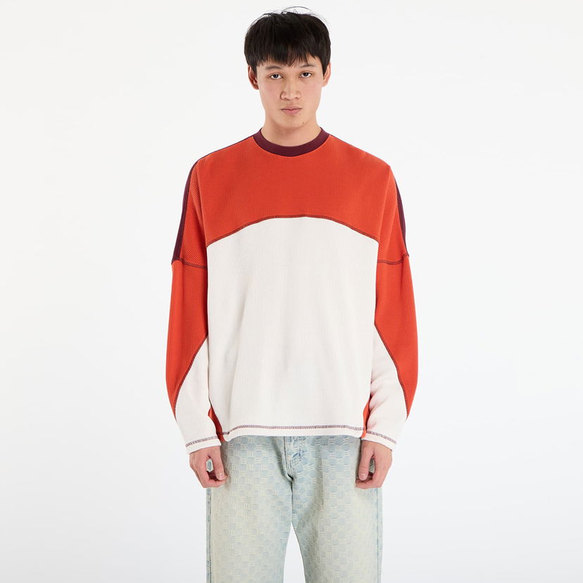 Sweater adidas Originals La Cienega Sports Waffle Knit Color Block Long-Sleeve Top Flerfärgad | JX6138