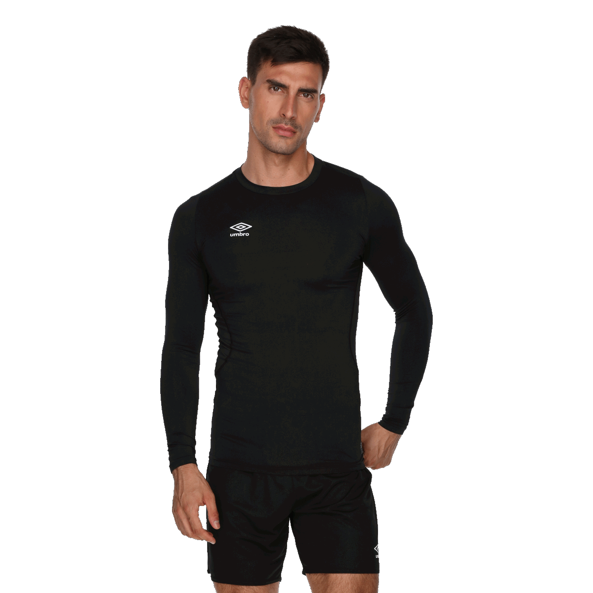 T-shirt Umbro Long Sleeve Performance Baselayer Top Svart | UMA243M633-01, 0