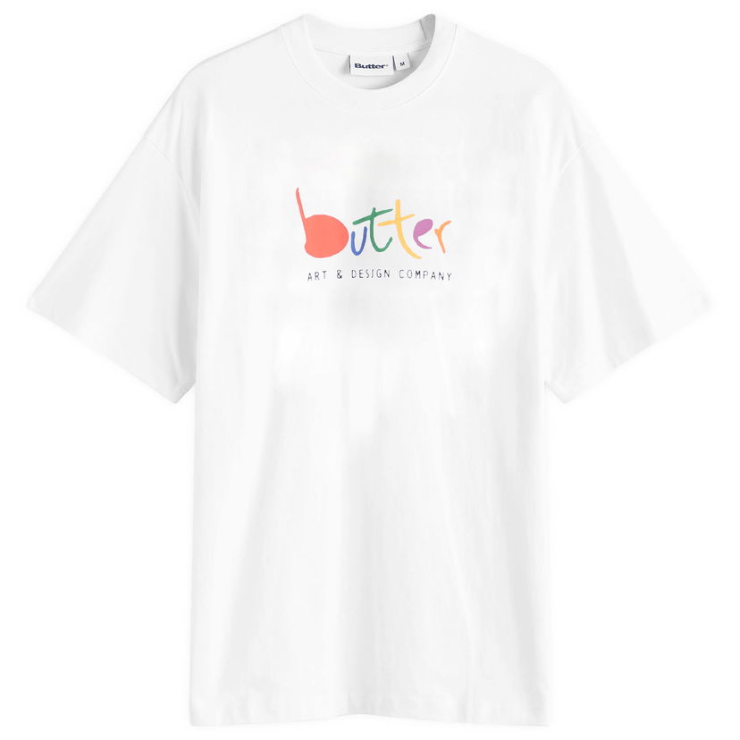 T-shirt Butter Goods Art Design Company Graphic Print T-Shirt White Vit | BGQ4240022-WHT