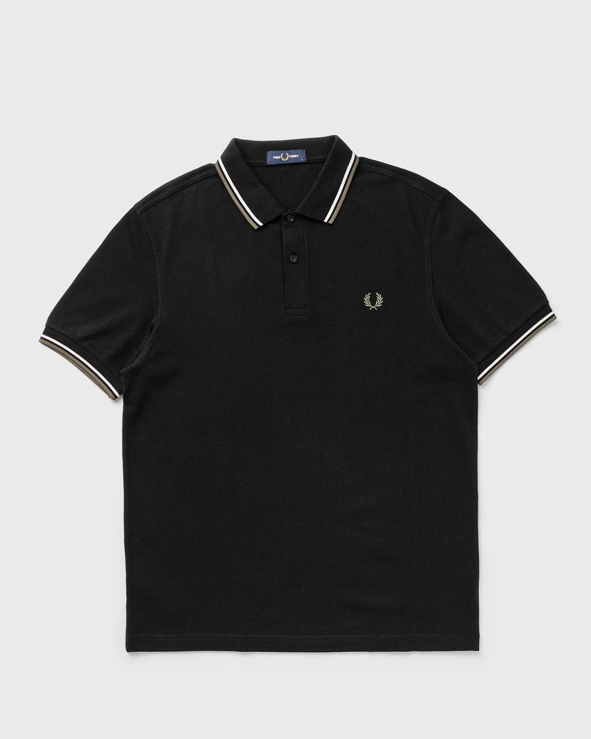 Polotröja Fred Perry Twin Tipped Shirt Black XL Svart | M3600-W54
