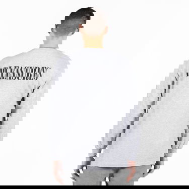 T-shirt Pleasures Hoops Long-Sleeve Tee Heather Grey Grå | P23SP055-GREY, 2