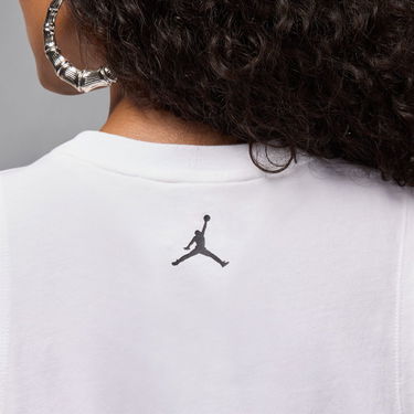 Linne Jordan Flight Sleeveless Graphic Tee Vit | HV0223-100, 4