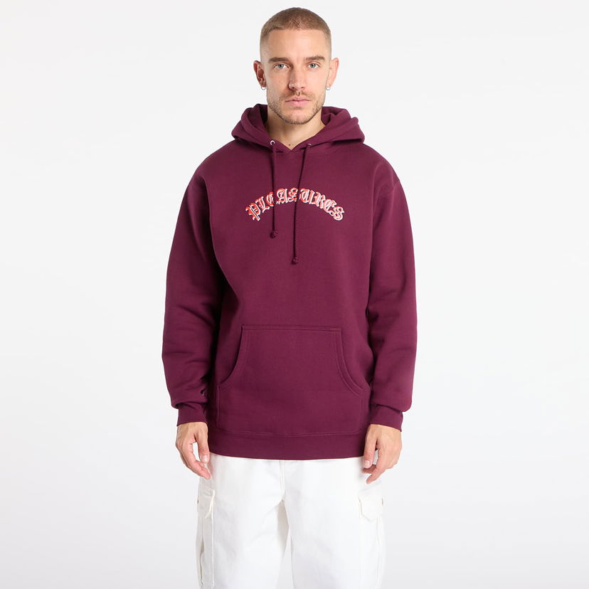 Sweatshirt Pleasures Sweatshirt Mirror Hoodie Bourgogne | P25F086-EGGPLANT