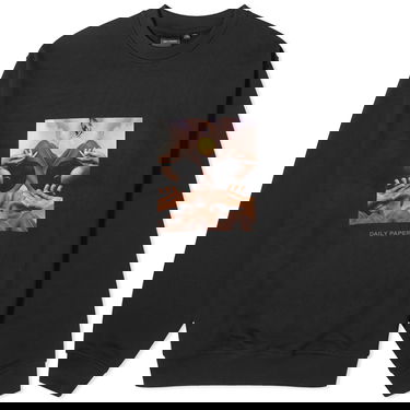 Sweatshirt DAILY PAPER Landscape Oversized Sweatshirt Svart | 2411078, 0