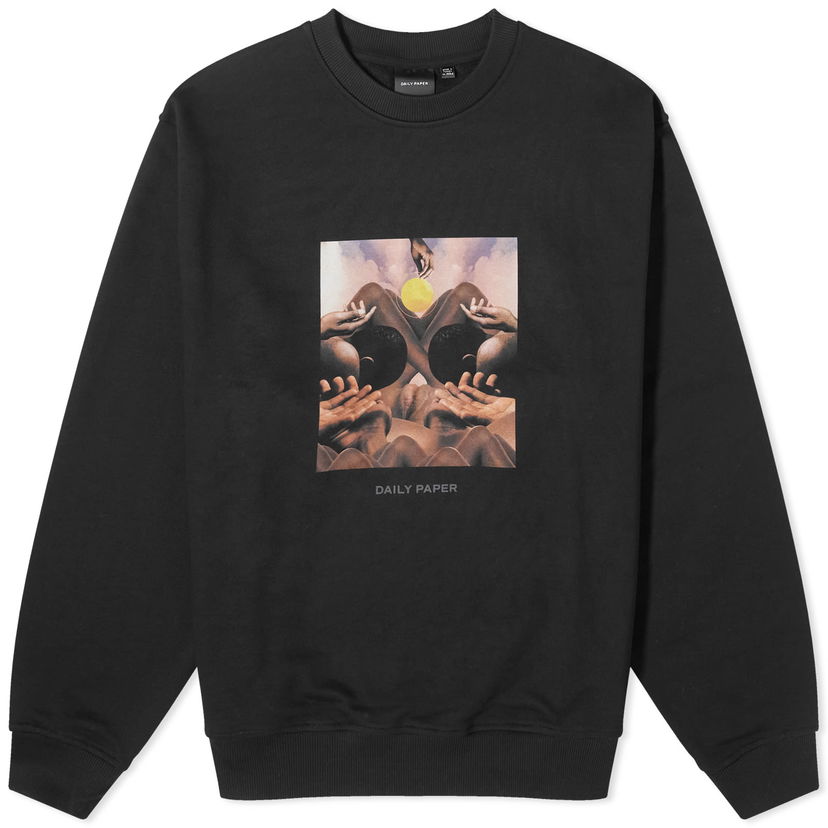 Sweatshirt DAILY PAPER Landscape Oversized Sweatshirt Svart | 2411078