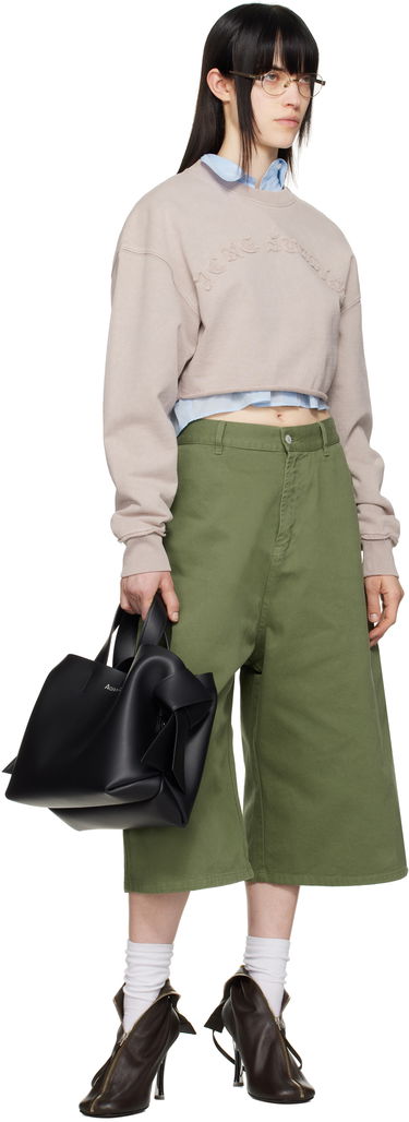 Sweater Acne Studios Acne Studios Cropped Logo Sweatshirt Rosa | AI0158-, 3