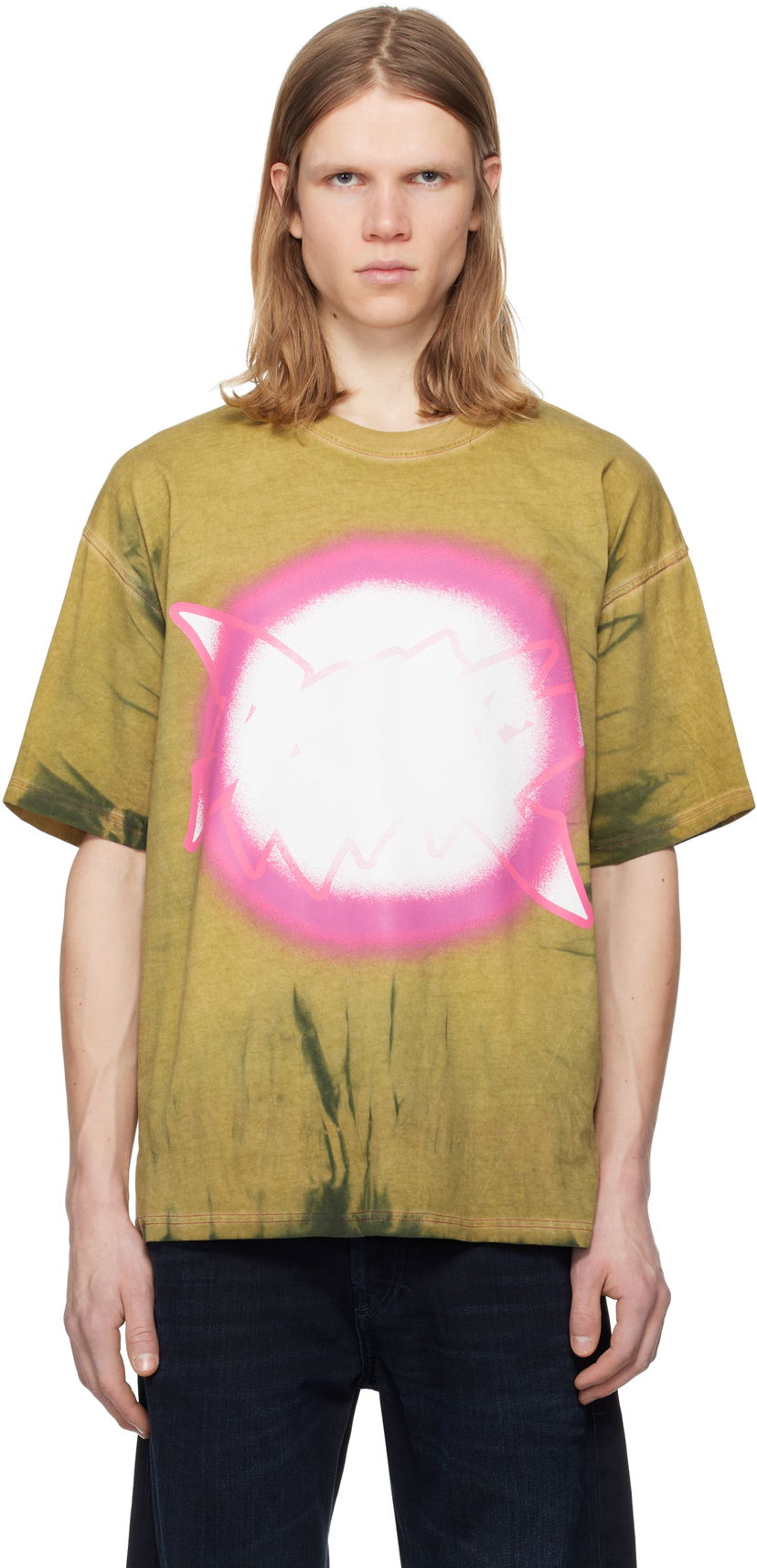 T-shirt Diesel Diesel T-Boxt-R24 Tie-Dye Graphic T-Shirt Grön | A16137-0EGBD-7BDA
