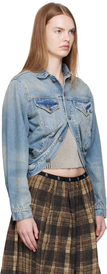 Jacka R13 R13 Wrap Around Trucker Jacket Blå | R13WD182-D343A, 1