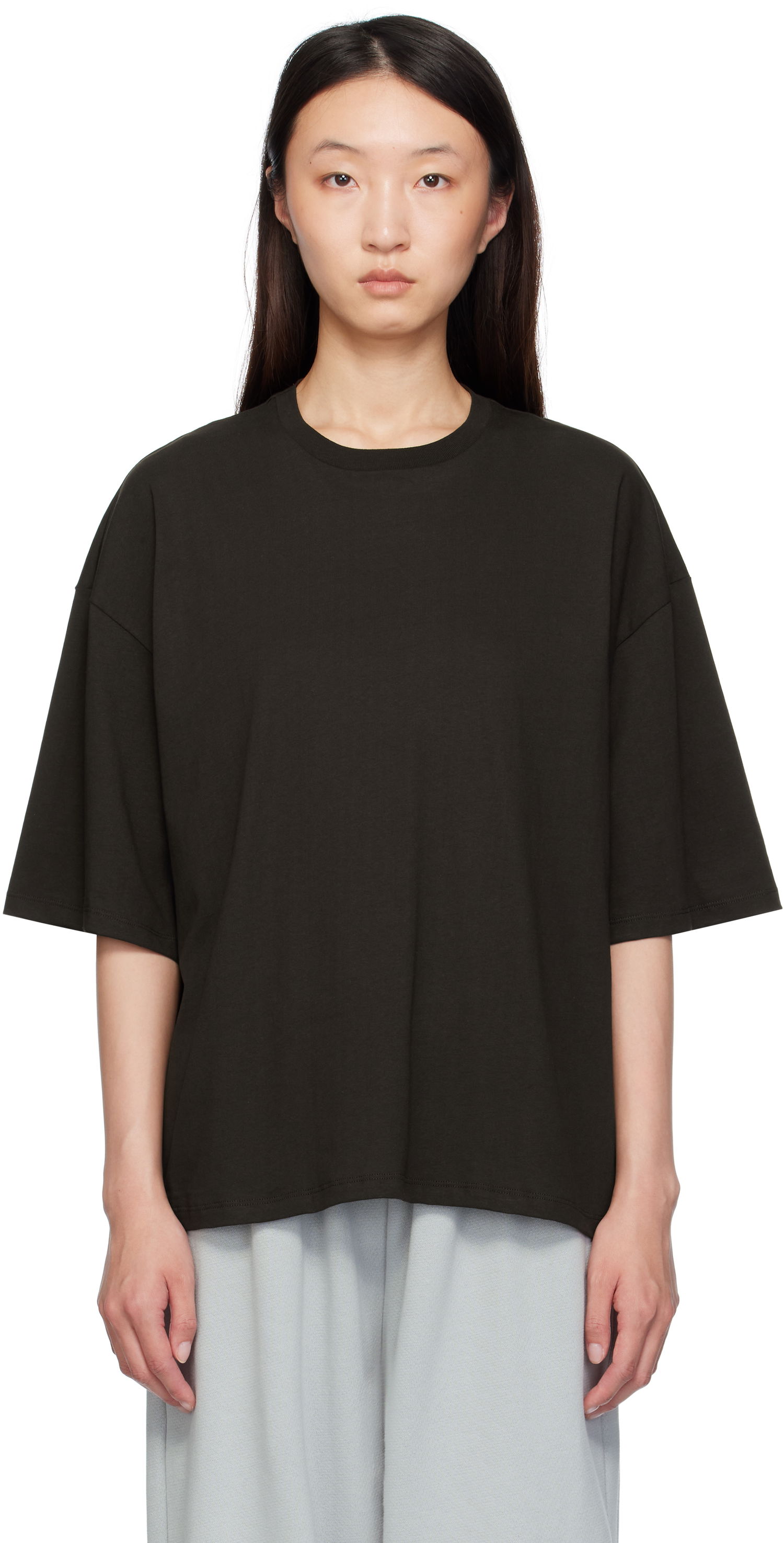 T-shirt Baserange Baserange Pin T-Shirt Svart | TOPI-RC-SU25, 0