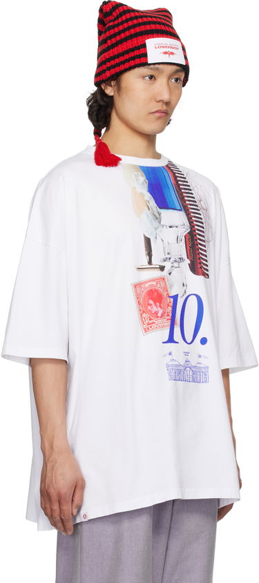 T-shirt Charles Jeffrey Loverboy Charles Jeffrey LOVERBOY Oversized '10' Year Graphic T-Shirt Vit | 54100601, 1