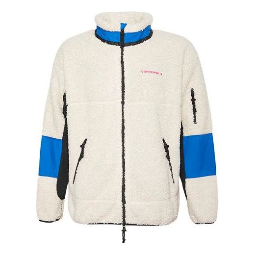 Bomberjacka Converse Converse Sherpa Fleece Jacket Beige | 10018039-101