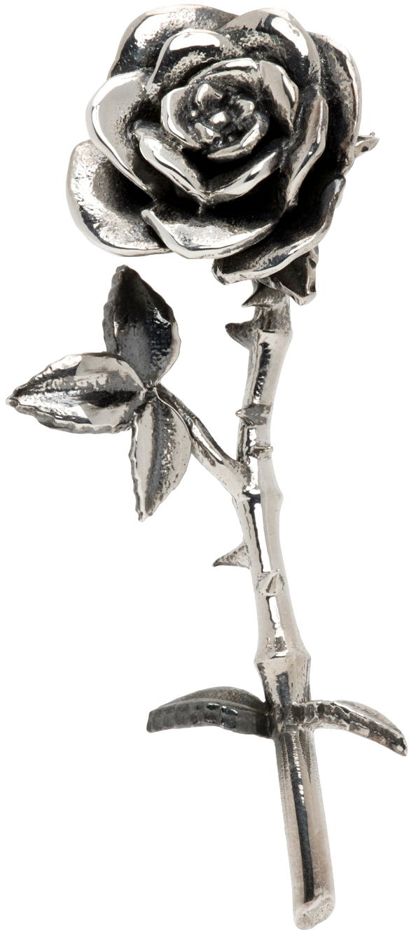 Örhängen Enfants Riches Déprimés Silver Rose Single Earring Metallisk | 140-198